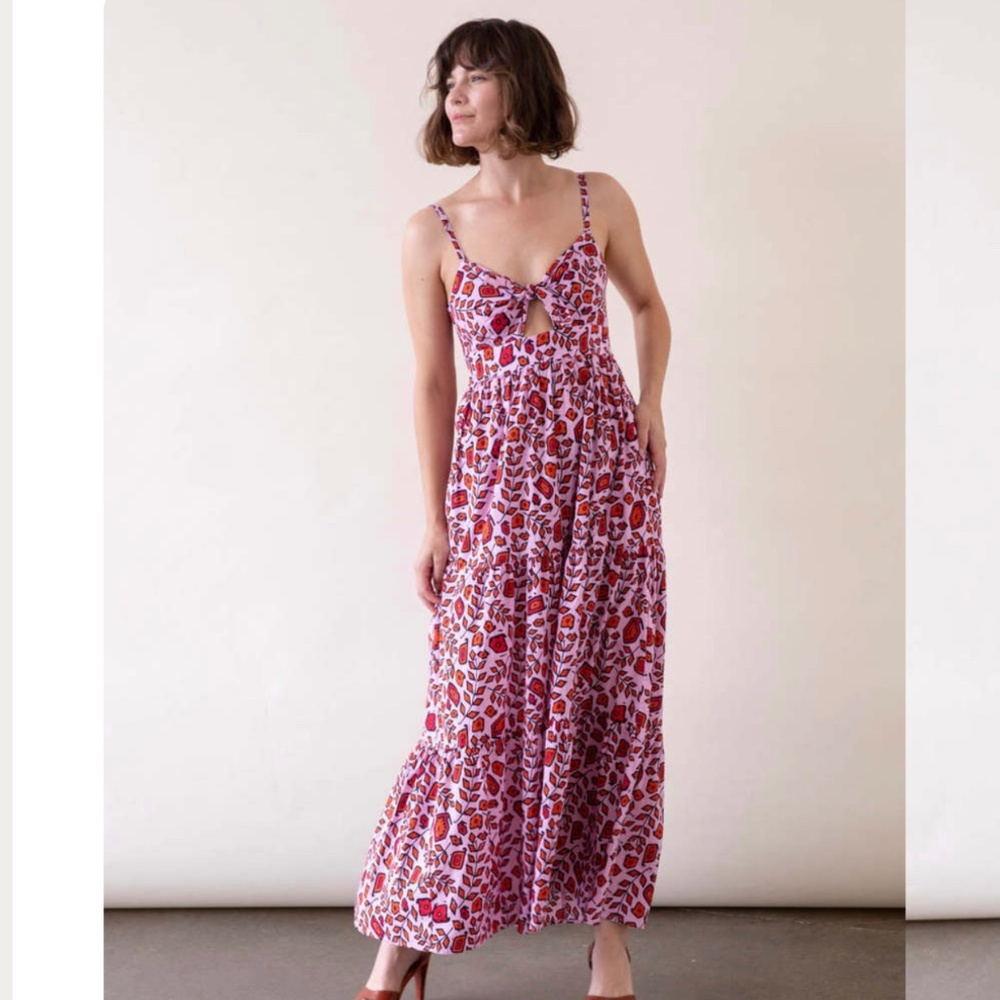 XIRENA Lolita Dress in Positano Pink Large